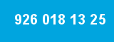 926 018 13 25